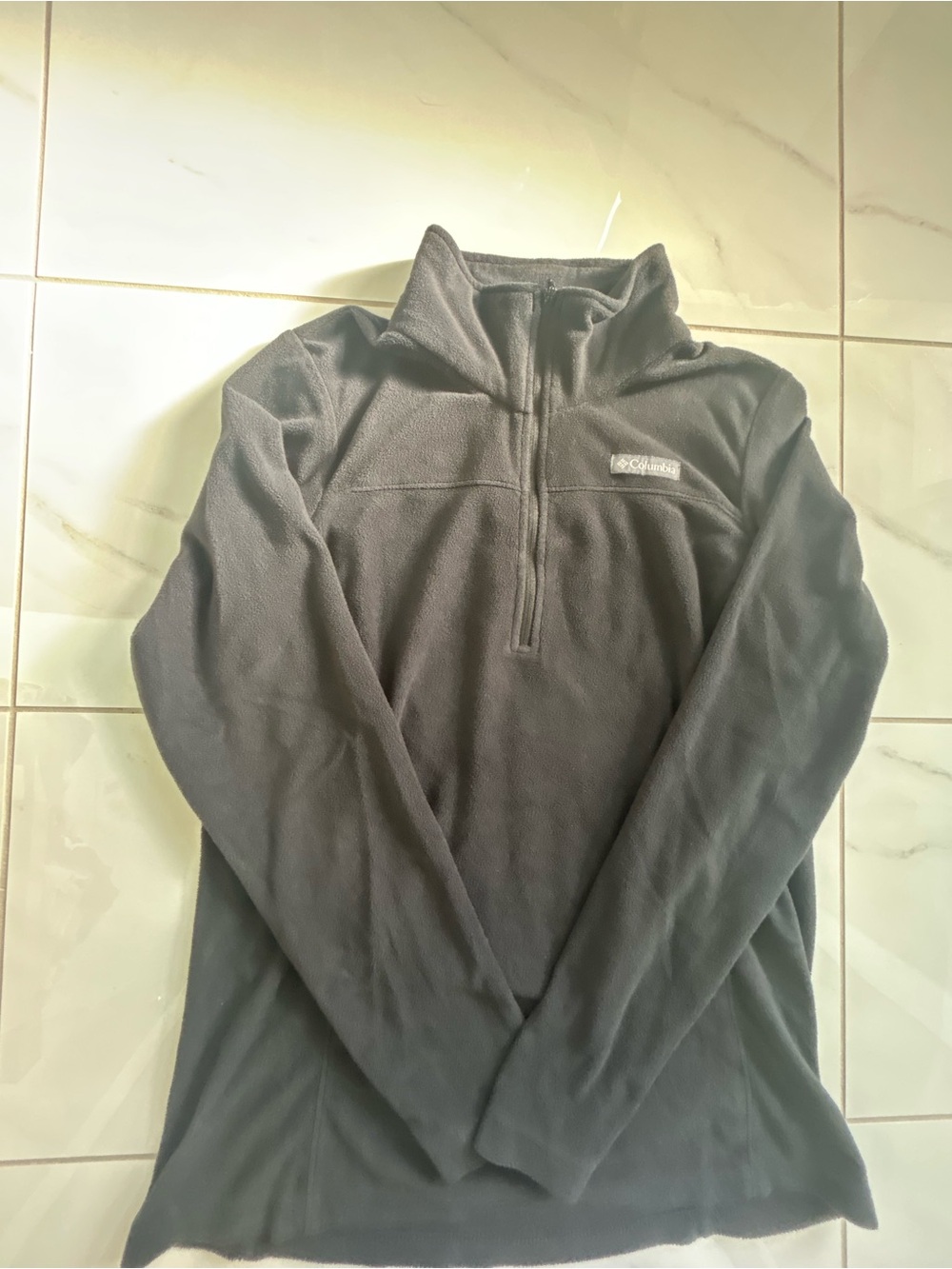 Columbia Women Black Glacial IV Half Zip Microfleece Pullover Jacket Size Medium